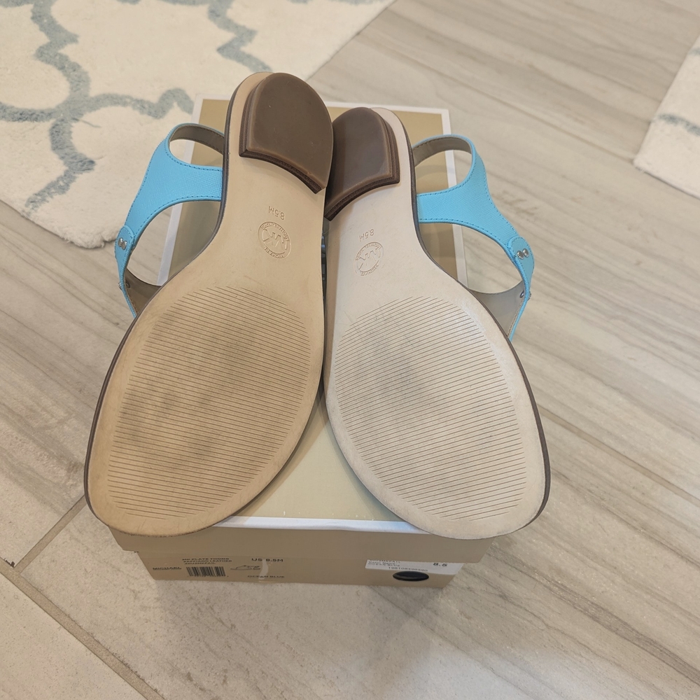 Michael Kors Ocean Blue Sandals 8.5 - Picture 3 of 4